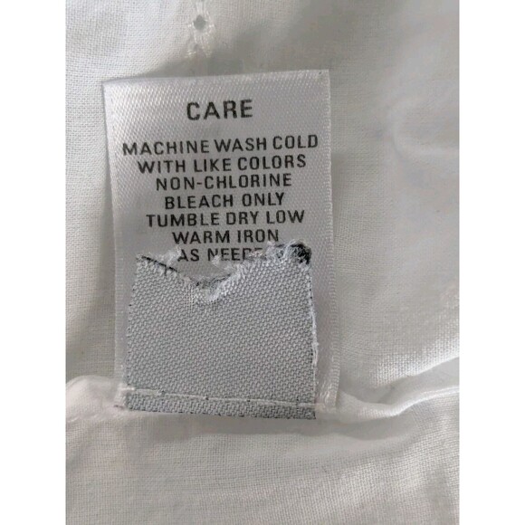 Madewell Broadway & Broome Top Women's S White Cotton Blouse Cottagecore Crochet - Picture 11 of 13